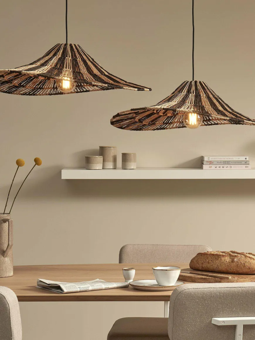 Good&Mojo Hanglamp Cuzco dia.65cm zwart/naturel