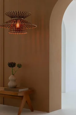 Good&Mojo Hanglamp Machu Picchu bamboe ø57xh.27cm naturel bruin