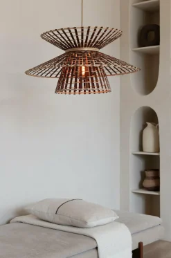 Good&Mojo Hanglamp Machu Picchu bamboe ø57xh.27cm naturel bruin