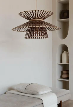 Good&Mojo Hanglamp Machu Picchu bamboe ø57xh.27cm naturel bruin