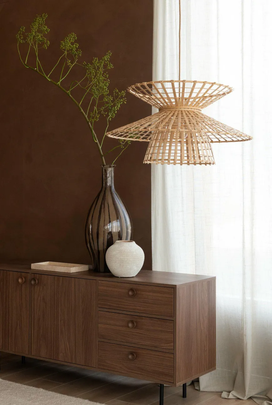 Good&Mojo Hanglamp Machu Picchu bamboe ø57xh.27cm naturel