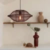 Good&Mojo Hanglamp Maui bamboe burgundy S