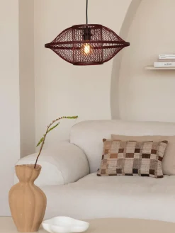 Good&Mojo Hanglamp Maui bamboe burgundy S