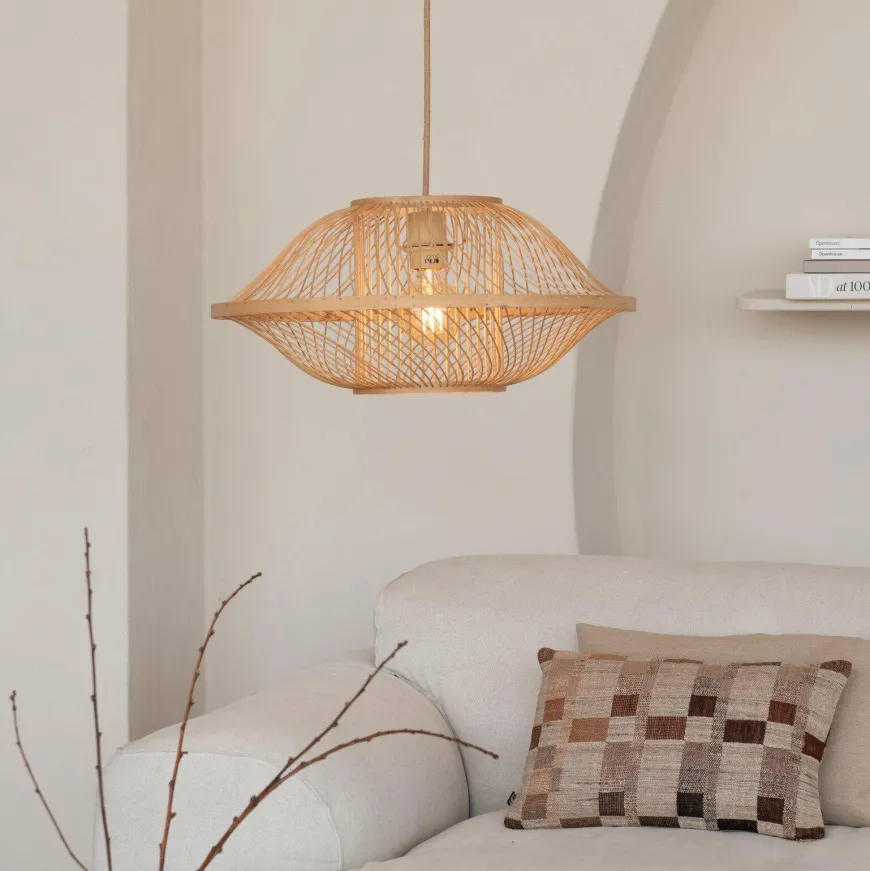 Good&Mojo Hanglamp Maui bamboe naturel S