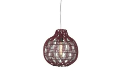 Good&Mojo Hanglamp Mendoza bamboe ø35xh.35cm burgundy S