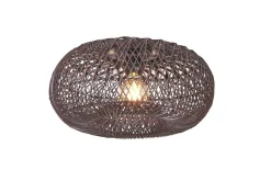 Good&Mojo Plafondlamp Arizona bamboe ø50 burgundy S