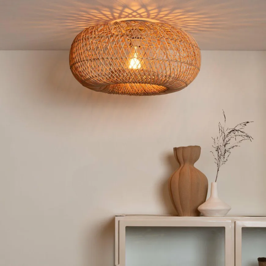 Good&Mojo Plafondlamp Arizona bamboe ø50 naturel S