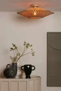 Good&Mojo Plafondlamp Madura bamboe ø60x15cm naturel bruin M