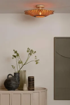 Good&Mojo Plafondlamp Madura bamboe ø44x12cm naturel bruin S