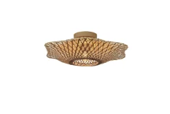 Good&Mojo Plafondlamp Madura bamboe ø44x12cm naturel bruin S