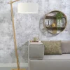 Good&Mojo Vloerlamp Andes bamboe eco linnen wit