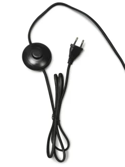 Good&Mojo Vloerlamp Andes bamboe zwart eco linnen donkergrijs