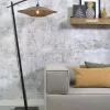 Good&Mojo Vloerlamp Bali bamboe zwart kap 60x15cm zwart naturel M