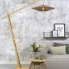 Good&Mojo Vloerlamp Bali bamboe naturel zwart naturel L Ø 60 cm