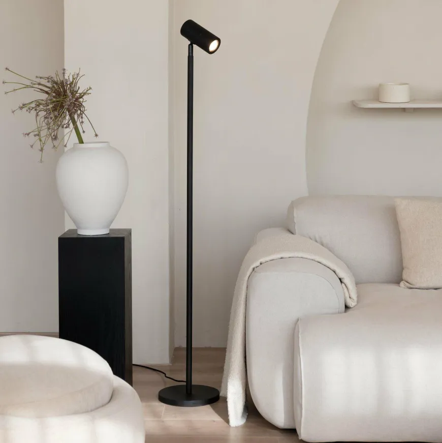 Good&Mojo Vloerlamp bamboe Java zwart