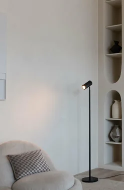 Good&Mojo Vloerlamp bamboe Java zwart