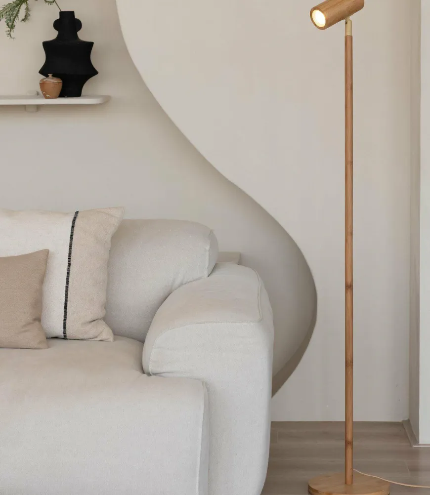 Good&Mojo Vloerlamp bamboe Java naturel