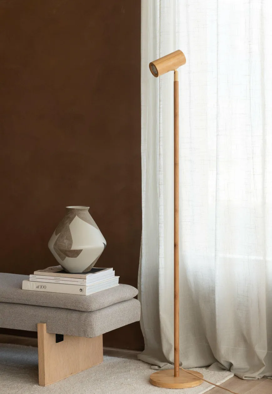 Good&Mojo Vloerlamp bamboe Java naturel