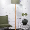 Good&Mojo Vloerlamp Fuji bamboe eco linnen green forest