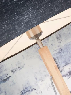 Good&Mojo Vloerlamp Fuji bamboe eco linnen blue denim
