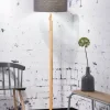 Good&Mojo Vloerlamp Fuji bamboe eco linnen donkergrijs