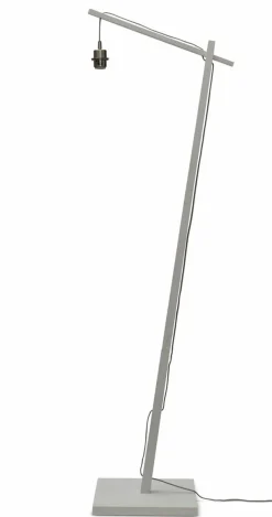 Good&Mojo Vloerlamp Ibiza L white met naturel kap