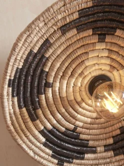 Good&Mojo Wandlamp Andros dia. 45cm zwart/naturel/wit