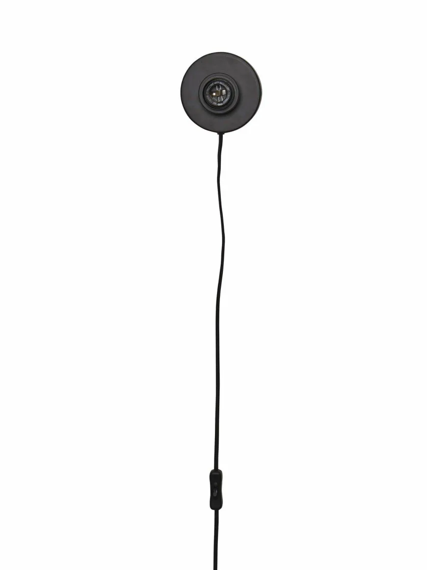 Good&Mojo Wandlamp Andros dia. 45cm zwart/naturel/wit