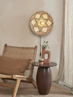 Good&Mojo Wandlamp Andros dia. 45cm naturel/wit