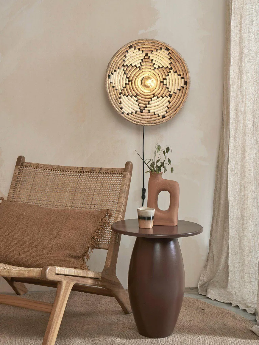 Good&Mojo Wandlamp Andros dia. 45cm naturel/wit