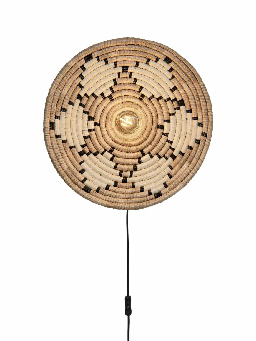 Good&Mojo Wandlamp Andros dia. 45cm naturel/wit