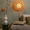 Good&Mojo Wandlamp Arizona bamboe ø50x23cm naturel S