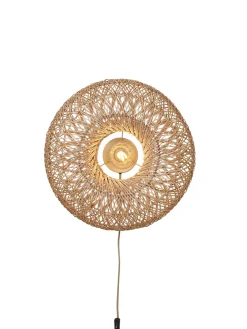 Good&Mojo Wandlamp Arizona bamboe ø50x23cm naturel S