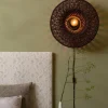 Good&Mojo Wandlamp Arizona bamboe ø50x23cm burgundy S