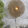 Good&Mojo Wandlamp Bali bamboe 87 x 20 cm zwart/naturel L