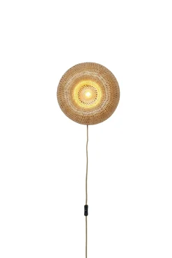 Good&Mojo Wandlamp Barbados bamboe ø35xh.15cm naturel