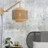 Good&Mojo Wandlamp Bhutan bamboe naturel Ø 40 zwart naturel S