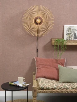 Good&Mojo Wandlamp Bromo bamboe Ø 60 naturel L