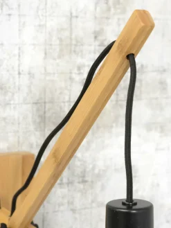 Good&Mojo Wandlamp Bromo bamboe naturel Ø 40 naturel S