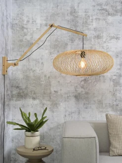 Good&Mojo Wandlamp Cango naturel/kap dia.60x25cm naturel L