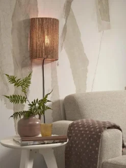 Good&Mojo Wandlamp Iguazu halfrond 22cm naturel