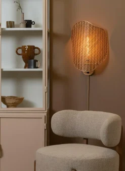 Good&Mojo Wandlamp Kinabalu bambo 40x10xh.50cm naturel bruin