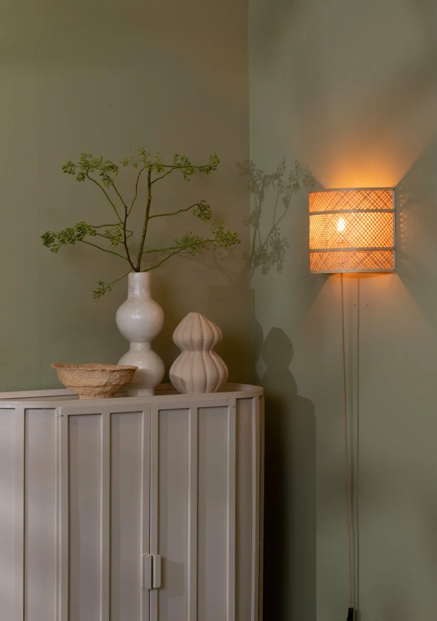 Good&Mojo Wandlamp Langkawi bamboe 32x1x6x25cm naturel