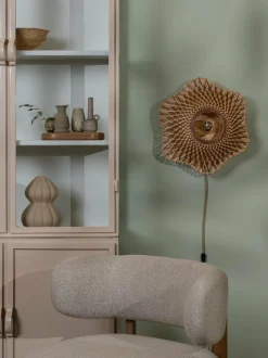 Good&Mojo Wandlamp Madura bamboe ø44x12cm naturel bruin S