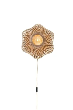 Good&Mojo Wandlamp Madura bamboe ø44x12cm naturel bruin S