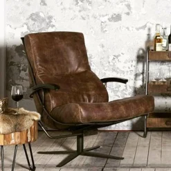 Het Anker Draaifauteuil Rasmus L60 met gestoffeerde armleuning