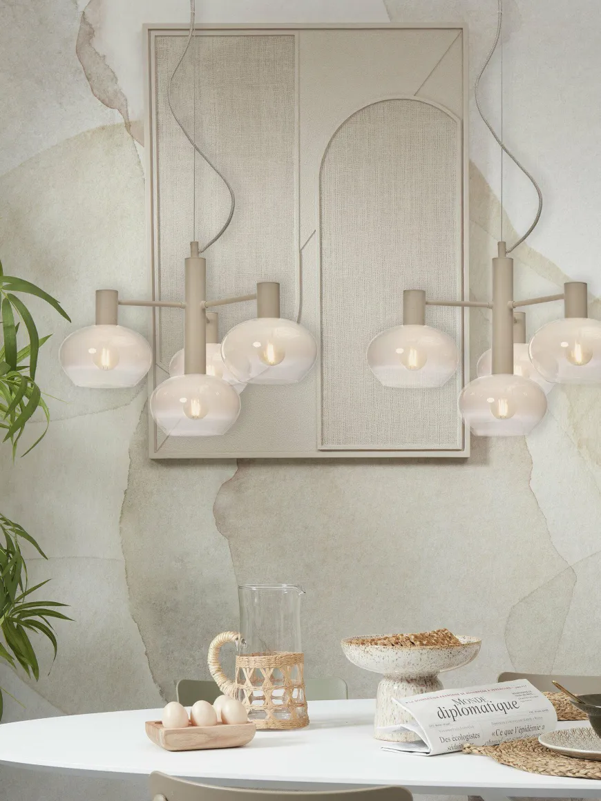 it's about RoMi Hanglamp Bologna 4-arm kleurverl. melkwit