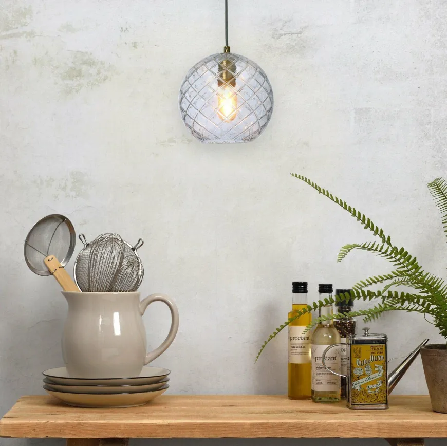it's about RoMi Hanglamp glas Venice bol transparant