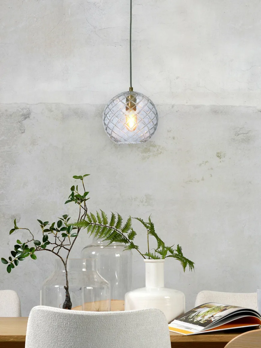 it's about RoMi Hanglamp glas Venice bol transparant