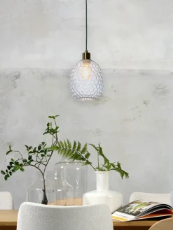 it's about RoMi Hanglamp glas Venice ovaal transparant
